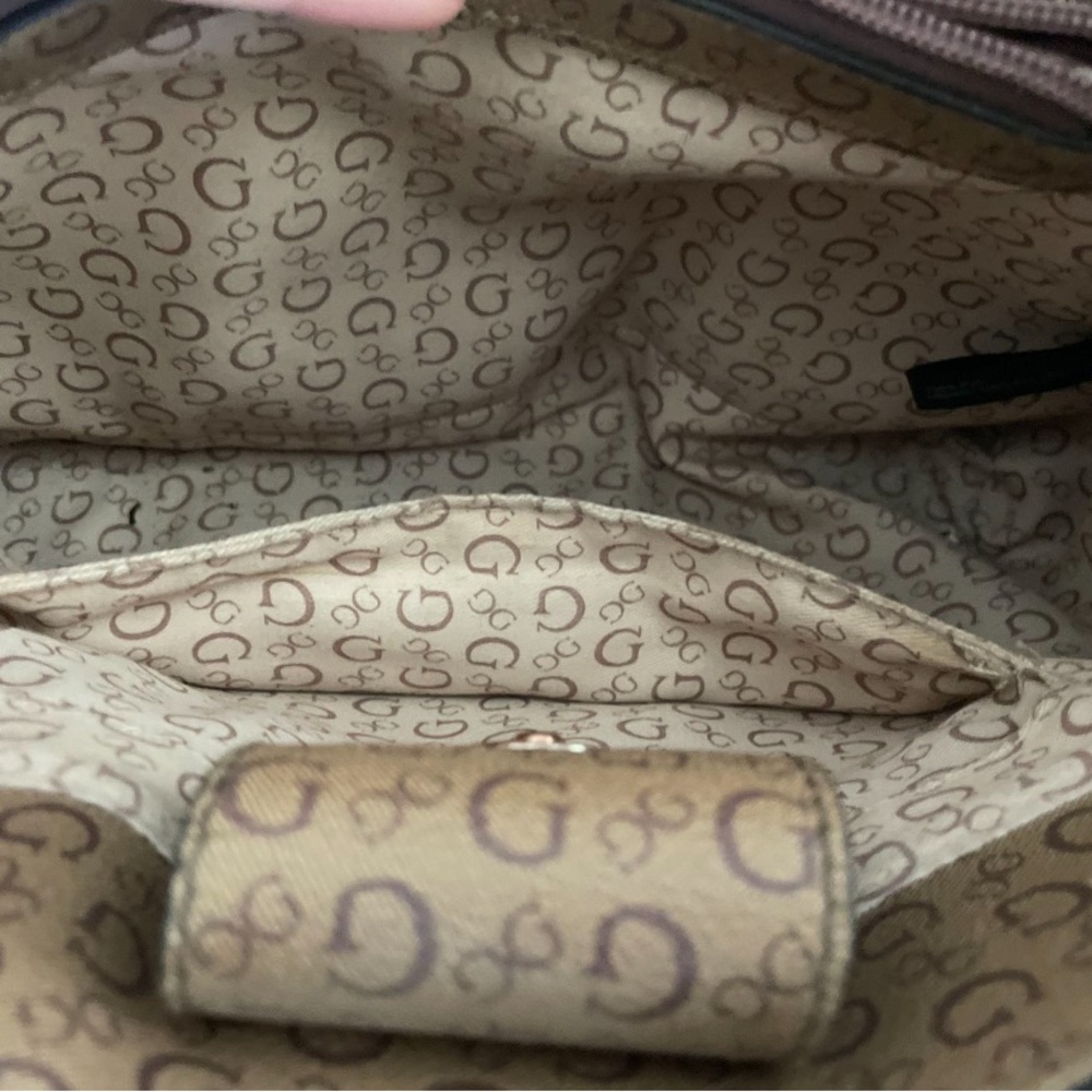 Brown Print Guess Purse - image 5